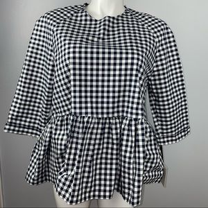 NWT Victoria Beckham for Target Gingham Top, XL
